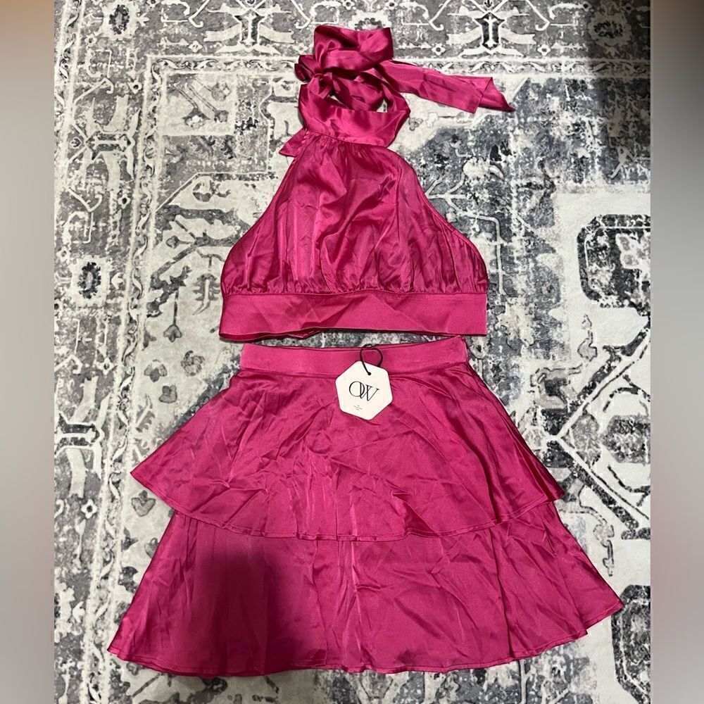 REVOLVE Pink Skirt Set - Picture 4 of 9